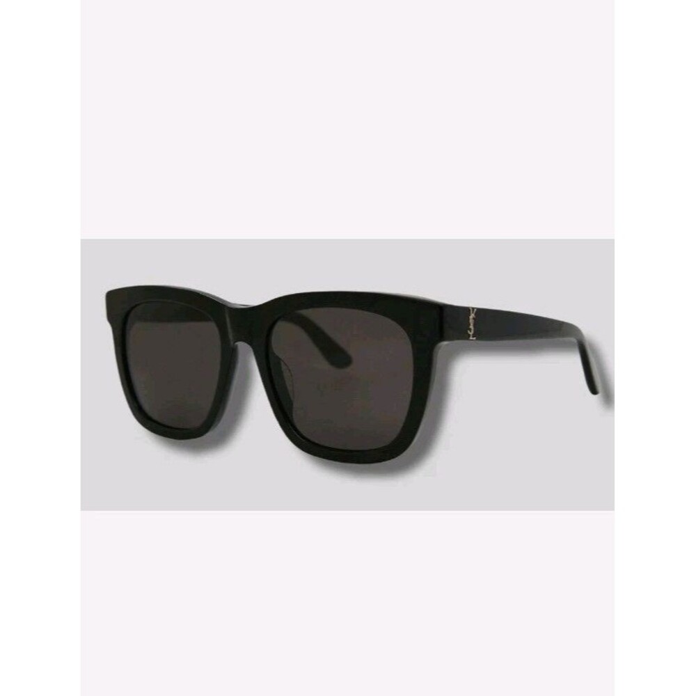 $397‎ Saint Laurent SLM24/K 005 Unisex Black Square Sunglasses Shades 55-19-145